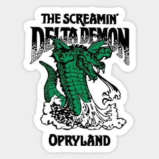 Screamin' Delta Demon | Opryland USA | Nashville Tennessee Sticker